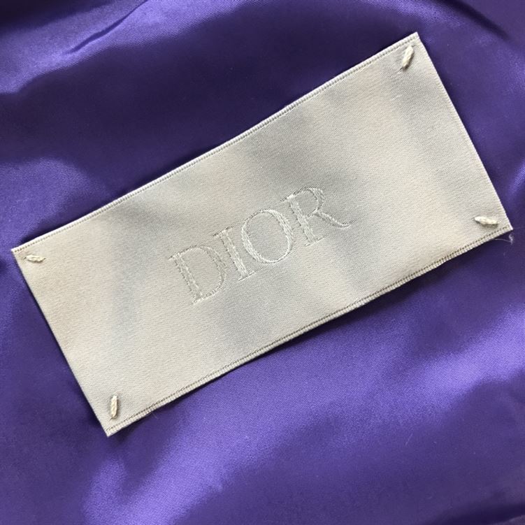DIOR OBLIQUE DOWN JACKET PURPLE NYLON JACQUARD - DRC007