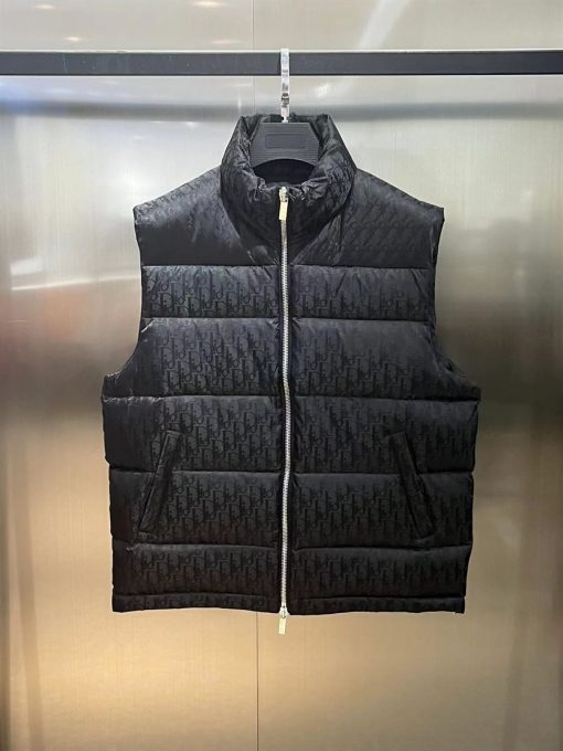 DIOR OBLIQUE SLEEVELESS DOWN JACKET - DRC012