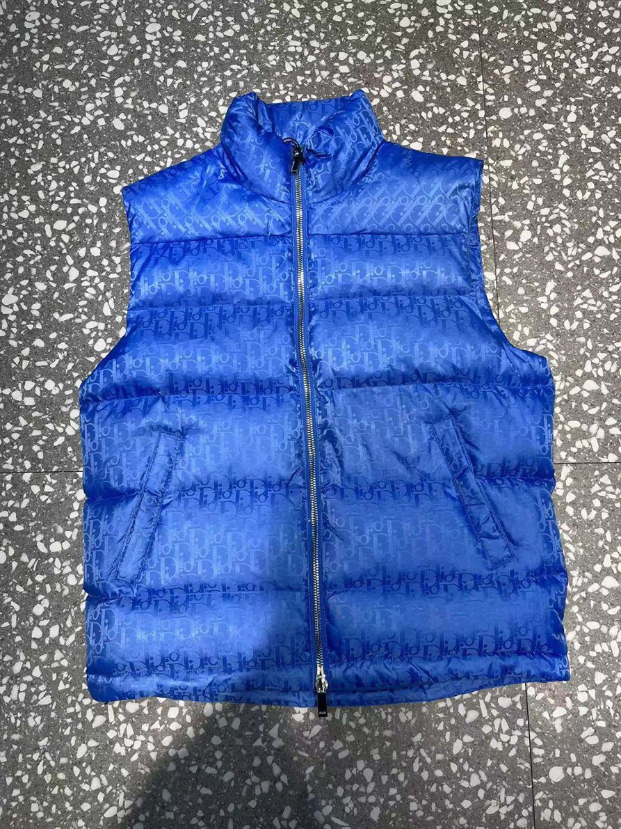 DIOR OBLIQUE SLEEVELESS DOWN JACKET - DRC013