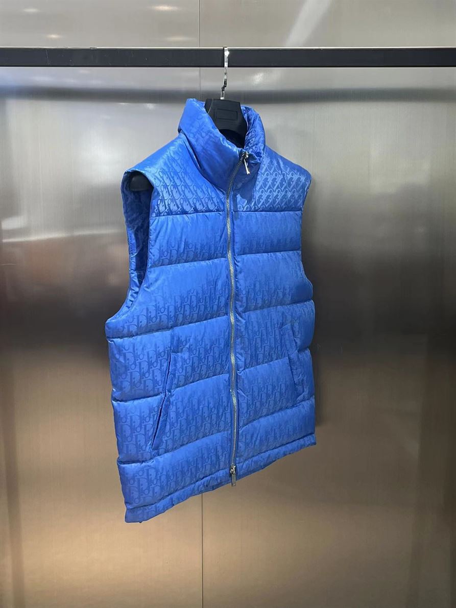 DIOR OBLIQUE SLEEVELESS DOWN JACKET - DRC013