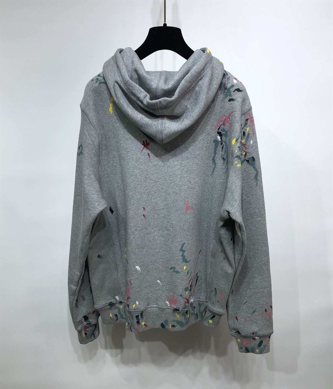 DIOR OVERSIZED SWEATSHIRT WHITE COTTON FLEECE WITH PAINT PRINT