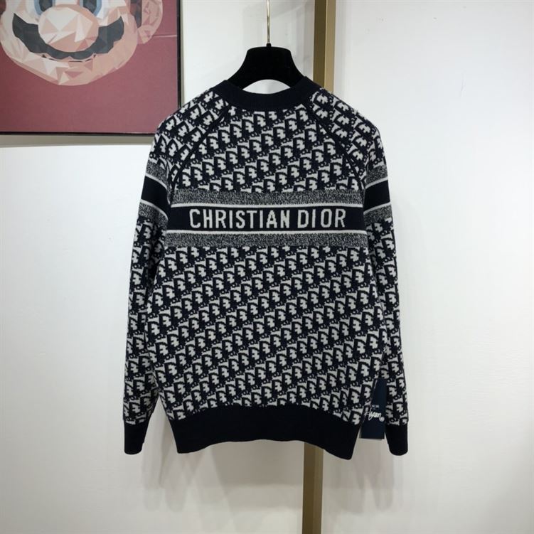 DIOR REVERSIBLE ROUND-NECK SWEATER - DOS016