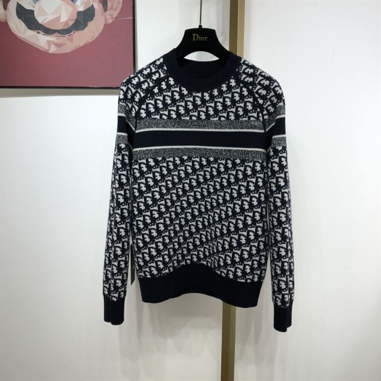 DIOR REVERSIBLE ROUND-NECK SWEATER - DOS016