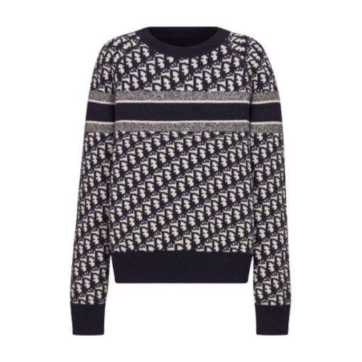 DIOR REVERSIBLE ROUND-NECK SWEATER - DOS016