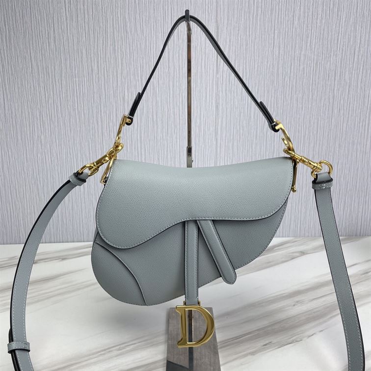 DIOR SADDLE BAG WITH STRAP BLUE