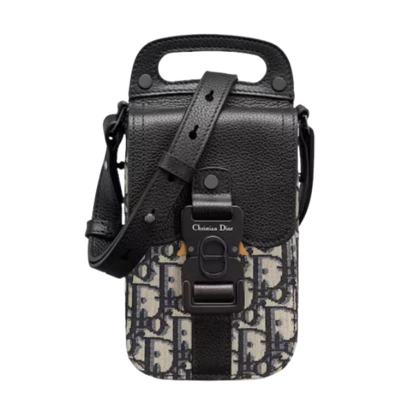 DIOR SADDLE VERTICAL POUCH WITH STRAP - DIO048