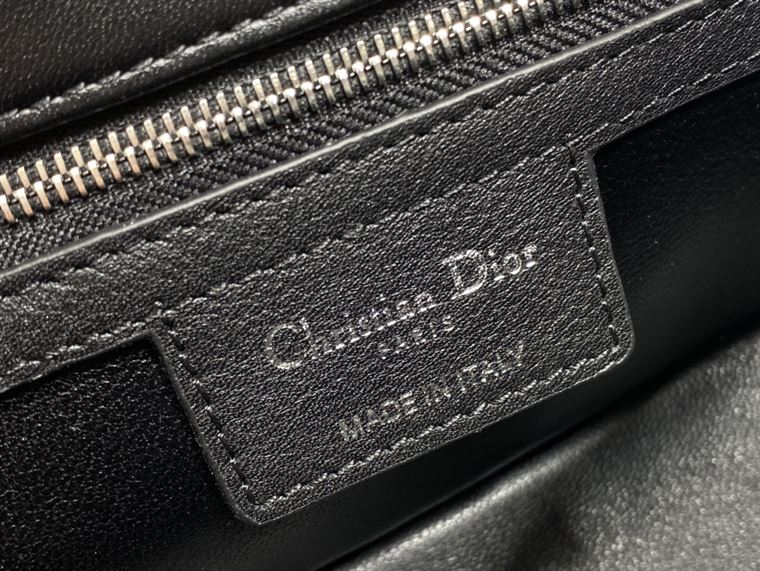 DIOR SMALL DIOR CARO BAG BLACK SUPPLE CANNAGE