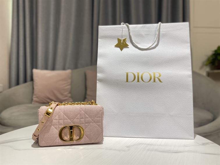 DIOR SMALL DIOR CARO BAG ROSE DES VENTS