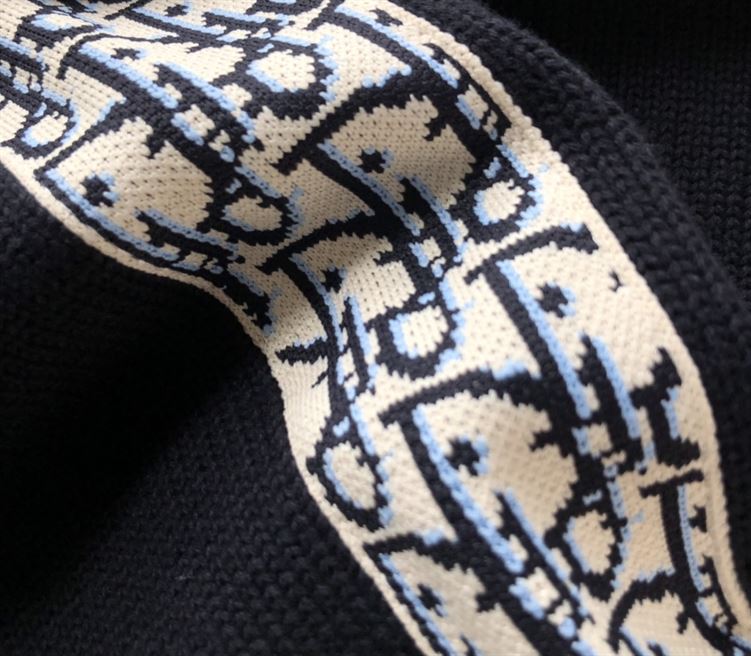 DIOR SWEATER WITH DIOR OBLIQUE INSERTS - DOS018