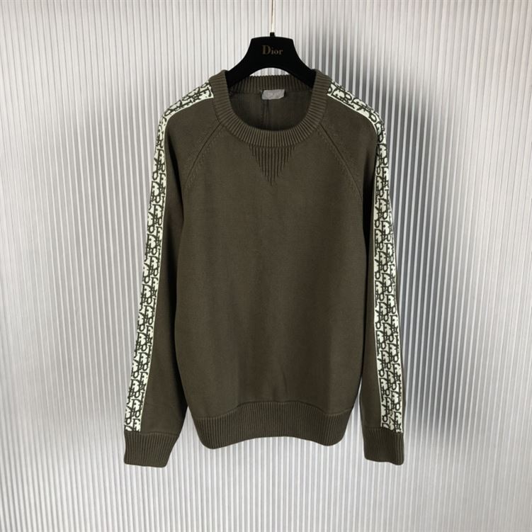 DIOR SWEATER WITH DIOR OBLIQUE INSERTS - DOS019