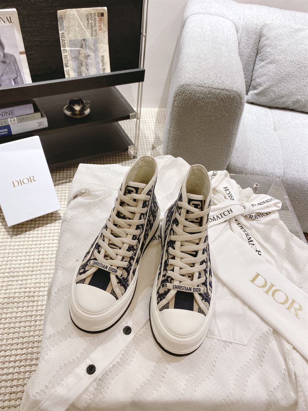 DIOR WALK'N'DIOR HIGH-TOP PLATFORM SNEAKER - DO115