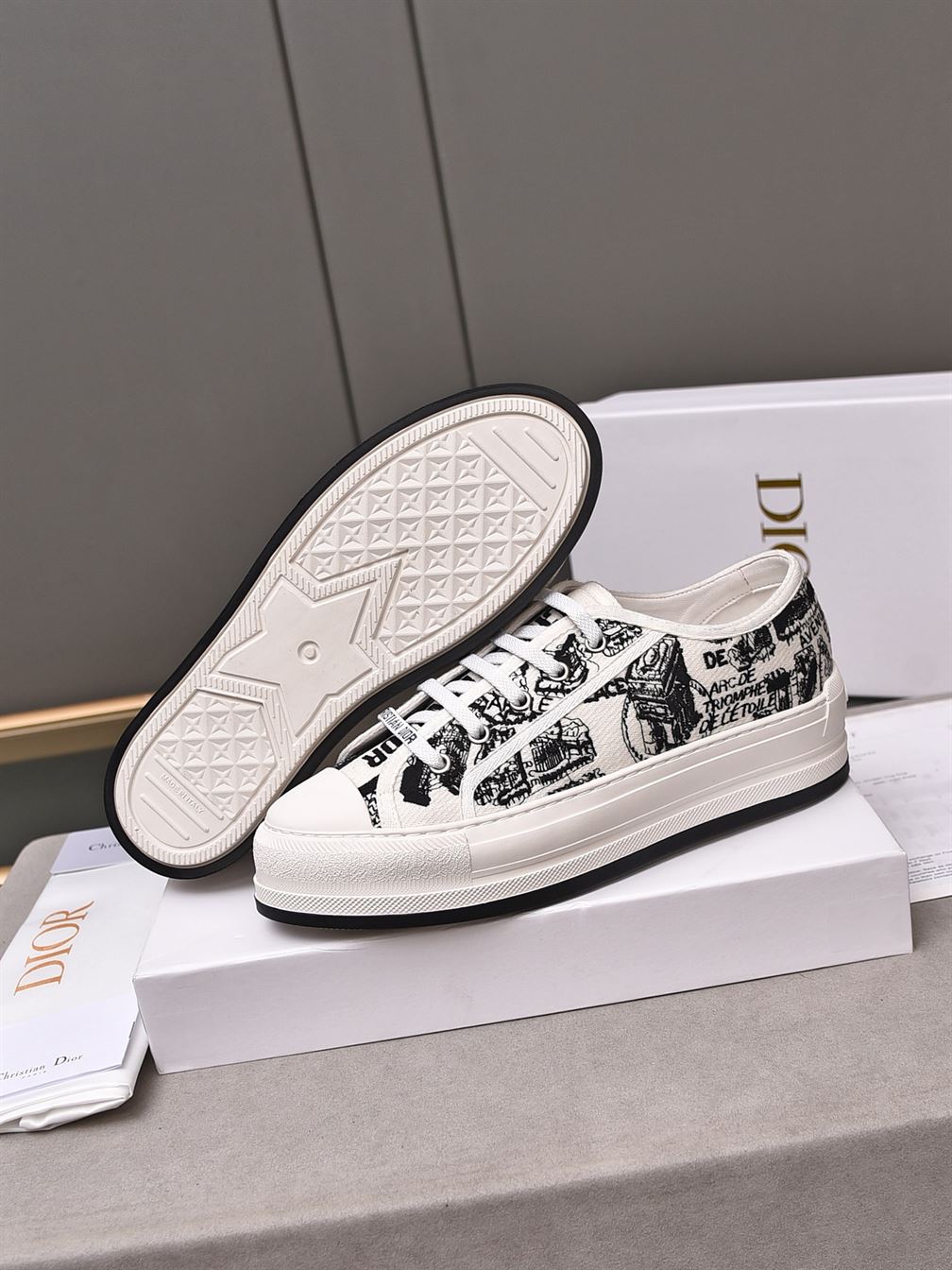DIOR WALK’N’DIOR PLATFORM LOW-TOP SNEAKER - DO145