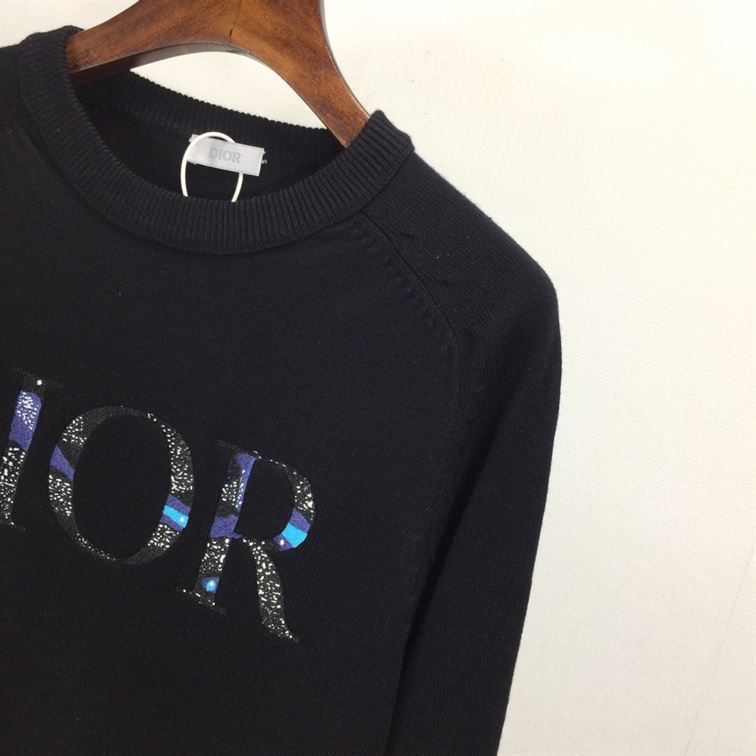 DIOR X PETER DOIG EMBROIDERED KNITTED SWEATER - DOS017