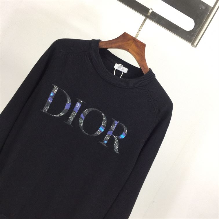 DIOR X PETER DOIG EMBROIDERED KNITTED SWEATER - DOS017
