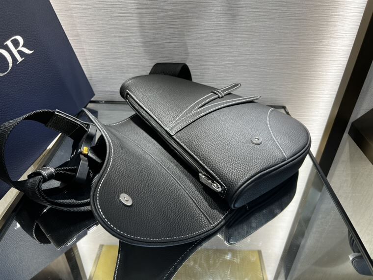DIOR X PETER DOIG SADDLE BAG BLACK