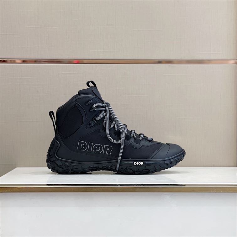 DIORIZON HIKING BOOT BLACK TECHNICAL MESH AND RUBBER - DO089