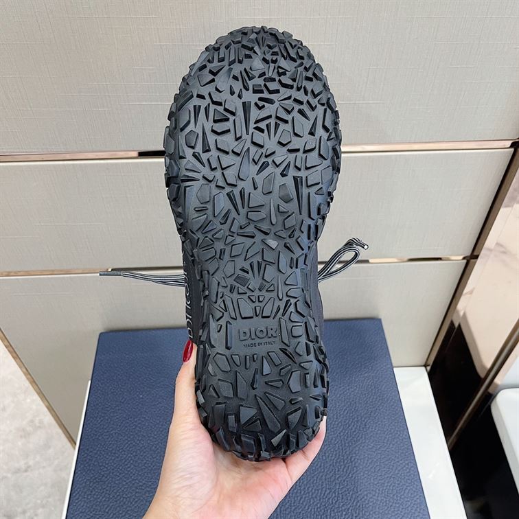 DIORIZON HIKING SHOE BLACK TECHNICAL MESH AND RUBBER - DO087