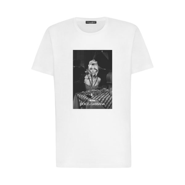 DOLCE & GABBANA CIAO KIM PASTA-PRINT T-SHIRT - DT012