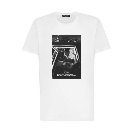 DOLCE & GABBANA CIAO KIM PIZZA-PRINT T-SHIRT - DT014