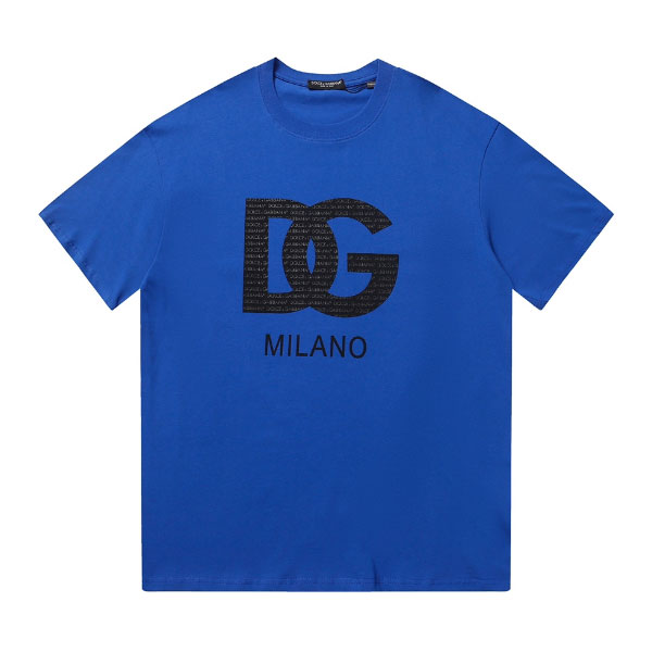 DOLCE & GABBANA COTTON T-SHIRT WITH DG MILANO PRINT - DT011