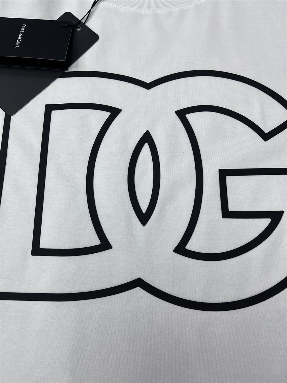 DOLCE & GABBANA COTTON T-SHIRT WITH DG PATCH - DT010