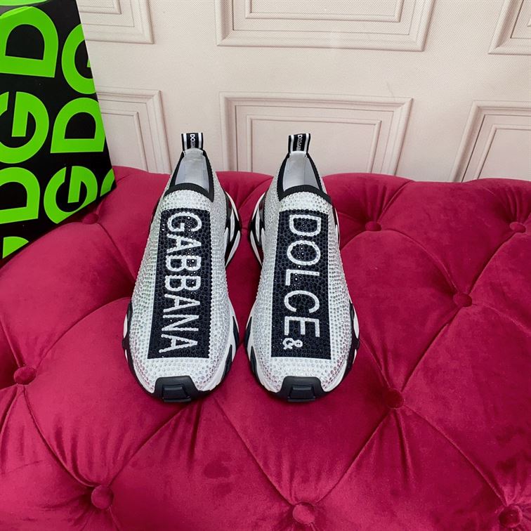 DOLCE & GABBANA FAST SNEAKERS WITH RHINESTONES – DG042