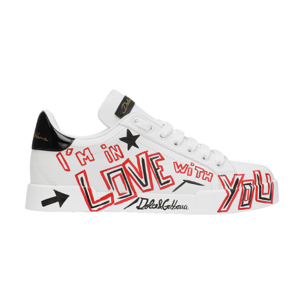 DOLCE & GABBANA PORTOFINO CUORE SNEAKERS MULTICOLOR – DG021