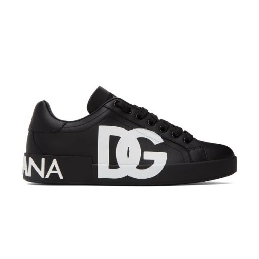 DOLCE & GABBANA PORTOFINO DG SNEAKERS IN BLACK – DG025