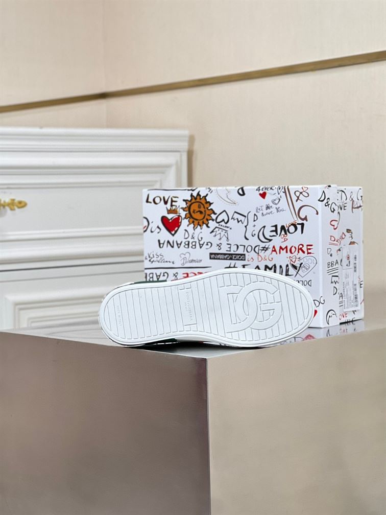 DOLCE & GABBANA PORTOFINO LEATHER SNEAKER – DG040