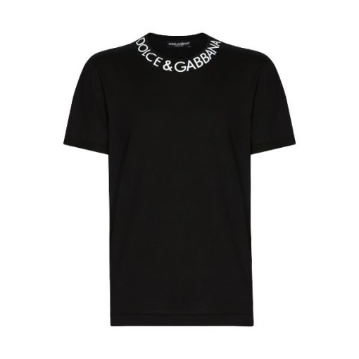 DOLCE & GABBANA ROUND-NECK T-SHIRT WITH DOLCE&GABBANA PRINT - DT005