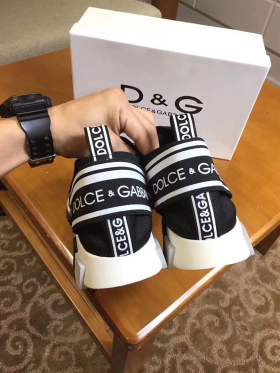 DOLCE & GABBANA SORRENTO SNEAKERS GRAFFITI IN BLACK – DG027