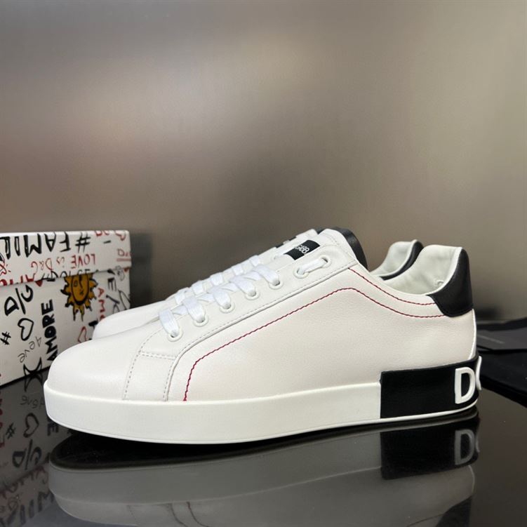 DOLCE & GABBANA WHITE PORTOFINO SNEAKERS – DG034