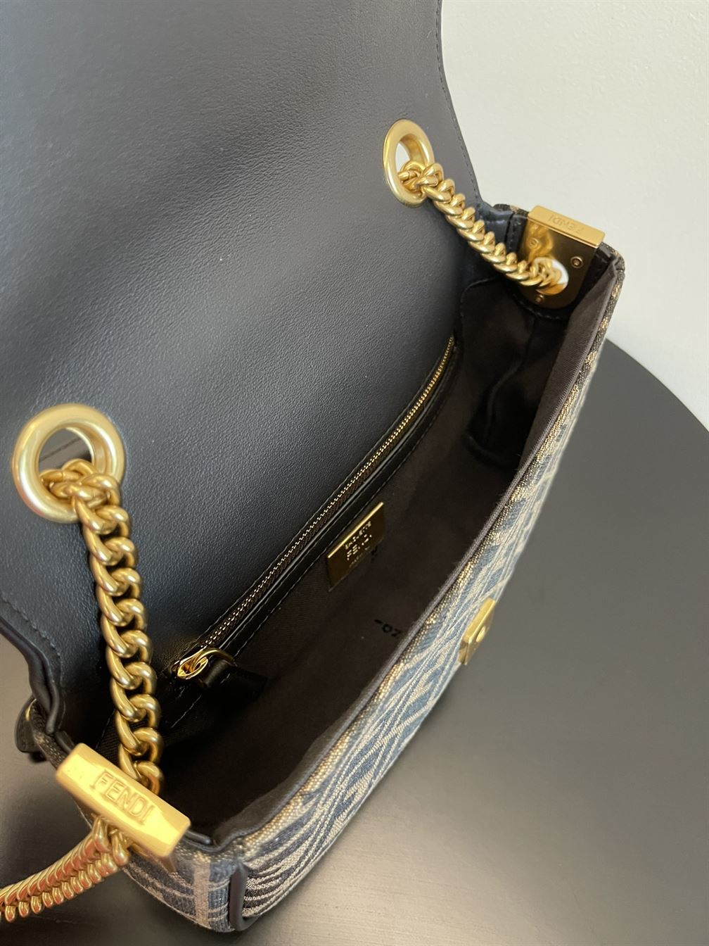 FENDI BAGUETTE CHAIN MIDI JACQUARD