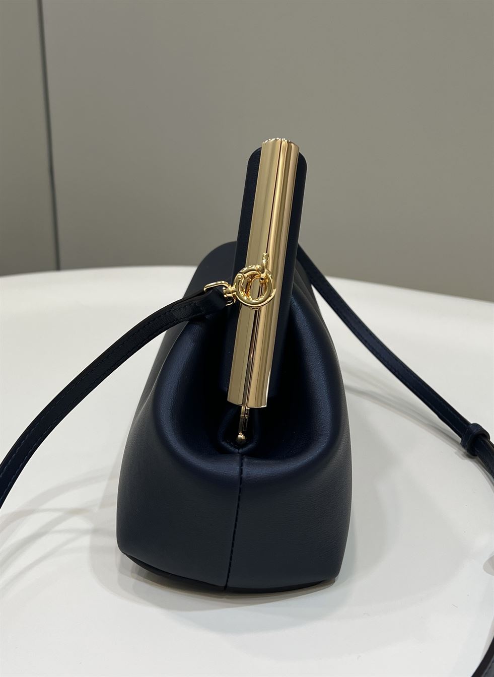 FENDI FIRST SMALL BLACK LEATHER BAG