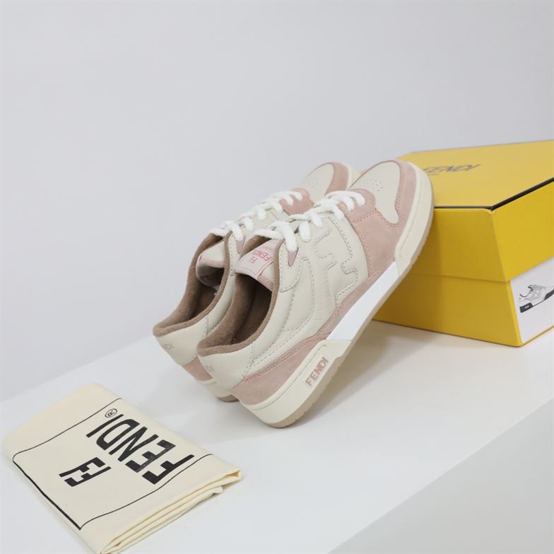 FENDI MATCH LOW TOPS IN PINK SUEDE - FDS014