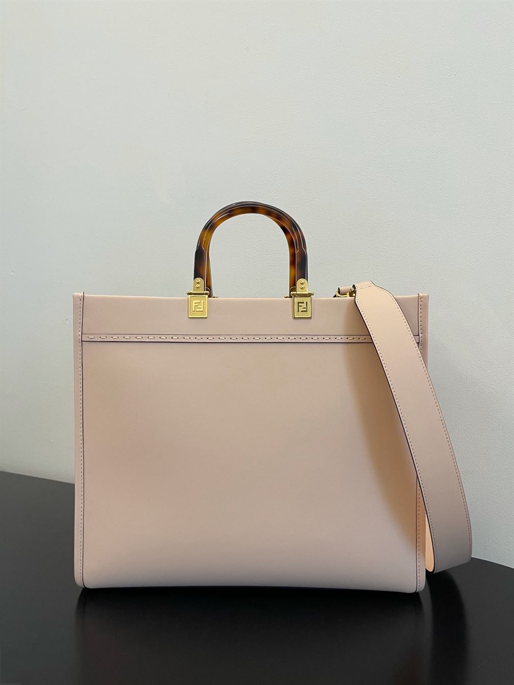 FENDI SUNSHINE MEDIUM PALE PINK LEATHER