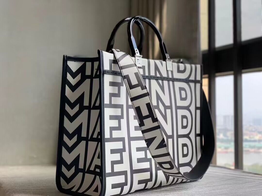 FENDI SUNSHINE MEDIUM TWO TONE LEATHER FENDI