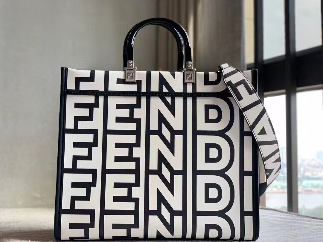FENDI SUNSHINE MEDIUM TWO TONE LEATHER FENDI