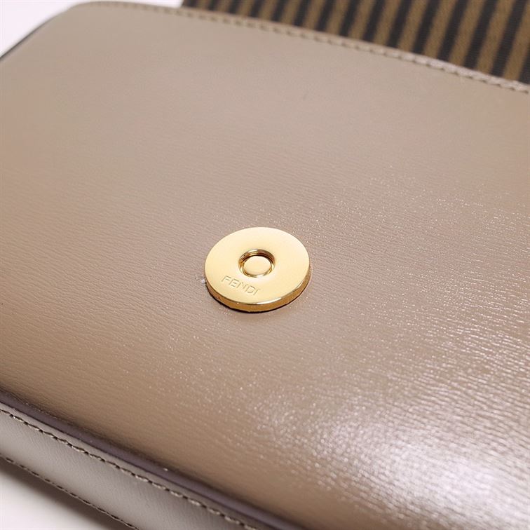 FENDI WALLET ON CHAIN WITH POUCHES BROWN MINI BAG