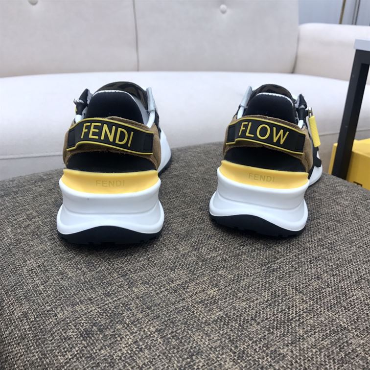 FENDY FLOW MULTICOLOUR NYLON LOW-TOP - FDS009
