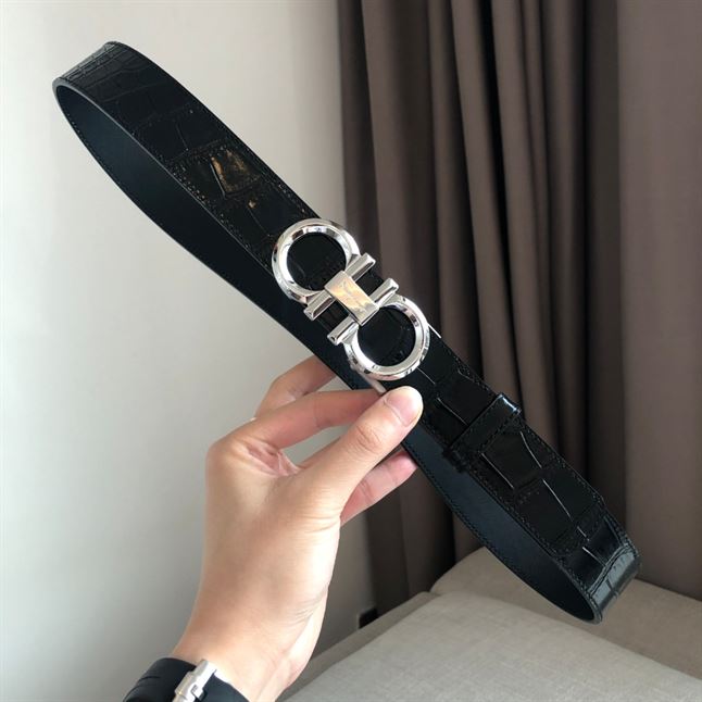 FERRAGAMO REVERSIBLE AND ADJUSTABLE GANCINI BELT - FB004