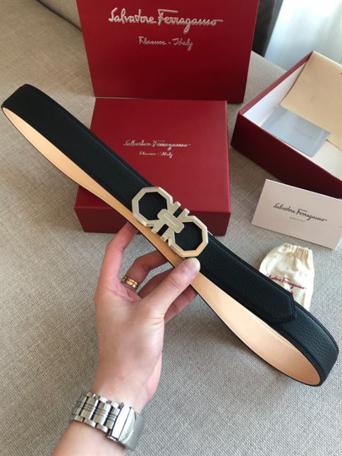 FERRAGAMO REVERSIBLE AND ADJUSTABLE GANCINI BELT - FB006