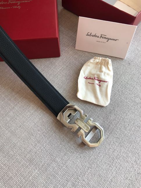 FERRAGAMO REVERSIBLE AND ADJUSTABLE GANCINI BELT - FB006