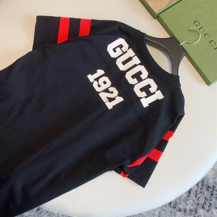 GUCCI 100 COTTON T-SHIRT IN BLACK - GGS033