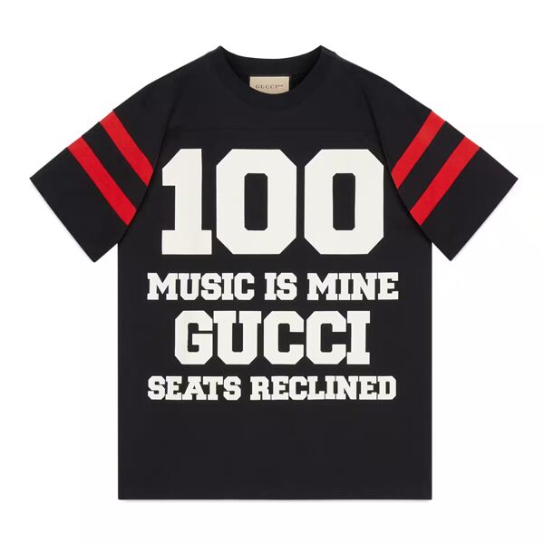 GUCCI 100 COTTON T-SHIRT IN BLACK - GGS033