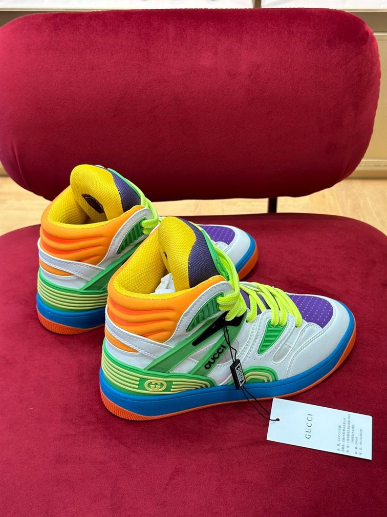 GUCCI BASKET HIGH-TOP SNEAKERS - GCC082