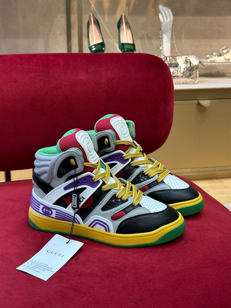 GUCCI BASKET HIGH-TOP SNEAKERS - GCC083