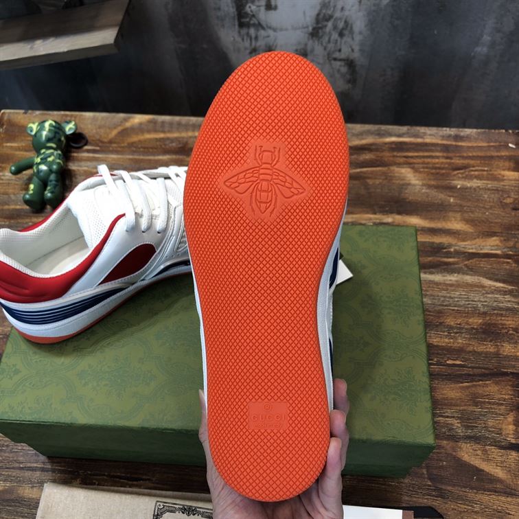 GUCCI BASKET SNEAKERS IN WHITE AND RED - GCC031