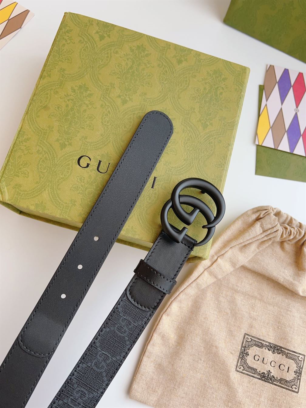 GUCCI BELT IN GG SUPREME FABRIC - GB029