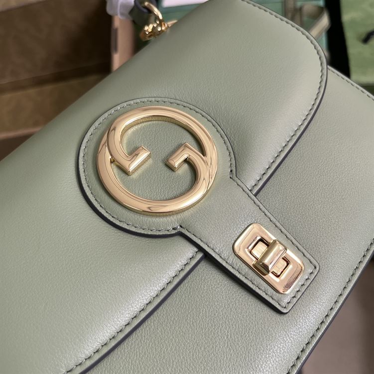 GUCCI BLONDIE TOP HANDLE LIGHT GREEN BAG